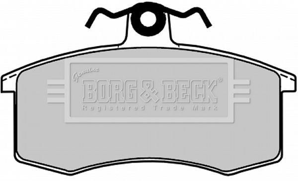 BORG & BECK Комплект тормозных колодок, дисковый тормоз BBP1053